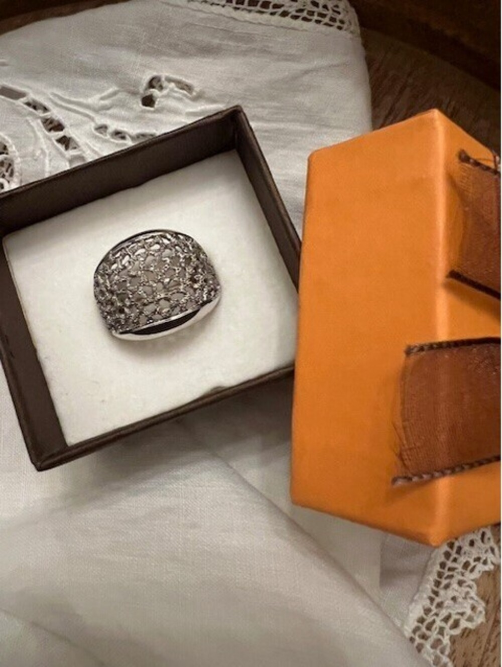 NEW  Portuguese Silver Bold Dome Ring - Size 8.5